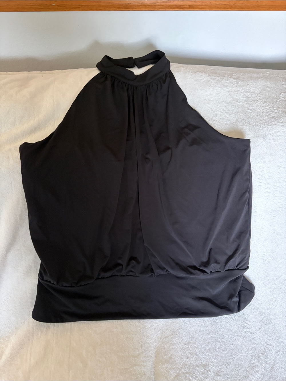 Boston Proper Black Halter-Style Camisole
